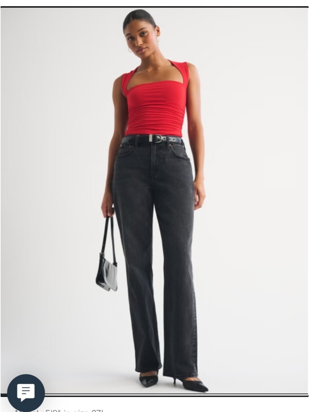 Abercrombie & Fitch Black High-Rise Relaxed Jeans